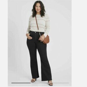 Banana Republic Black Curvy Slim Flare Jeans Size - Size 34/18